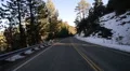 Driving Plates Mountains Snow CAM2 Rear 08 Forest California HD Footage
