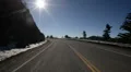 Driving Plates Mountains Snow CAM2 Rear 18 Forest California Tunnel HD Footage
