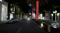 Driving Plates Multi Angle Beverly Hills Night 03 CAM2 Rear Rodeo Drive 60fps HD Footage