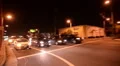 Driving Plates Night S01C01 CAM2 Back View Train Station or Freeway USA HD Footage
