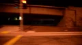 Driving Plates Night S01C04 CAM4 R View 01 Train Station or Freeway USA HD Footage