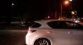 Driving Plates Night S02C04 CAM3 L View Los Angeles Fairfax and La Cienega Blvd HD Footage