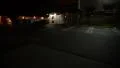 Driving Plates Night S03C02 CAM5 Three Quarter L View Warehouses in Downtown. HD Footage