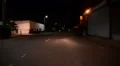 Driving Plates Night S03C03 CAM1 Front View Warehouses in Downtown 60sec HD Footage