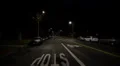 Driving Plates Night S04C02 CAM2 Back View 02 Residential Area HD Footage