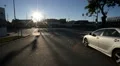 Driving Plates Westwood CAM1 Front 08 Commercial Santa Monica Blvd W Morning. HD Footage
