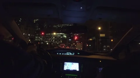 Driving Point of View - New York City - Tribeca area - 4k Stockbeeldmateriaal 71326141