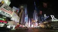 Driving Pov Shot New York City At Night Times Square Stock Footage
