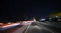 Driving POV Time Lapse Los Angeles Downtown Bridge Freeway Night 4k or 4k+ Resolution