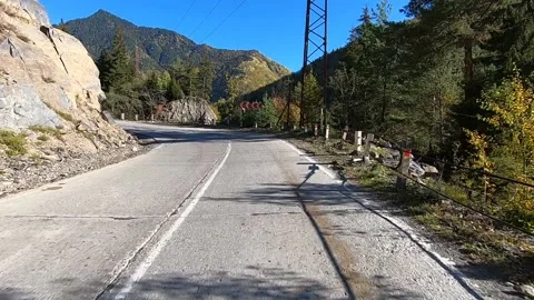 Driving in Racha, Georgia Stock Footage 150239979