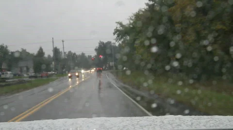 Driving Rain Video stock 524691