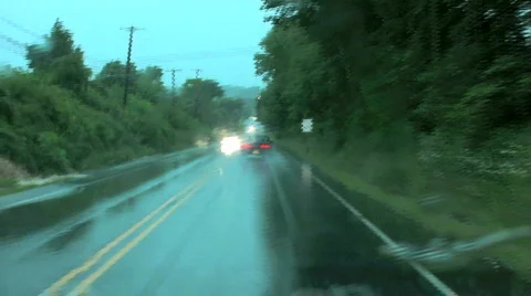 Driving in rain Stock-Footage 535231