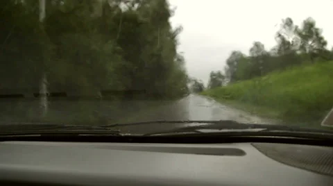 Driving in the rain Video stock 39746373