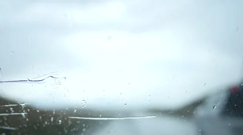 Driving in the Rain Video stock 50429913
