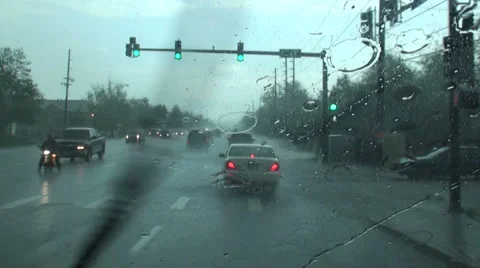 Driving in the Rain 스톡 동영상 54749404