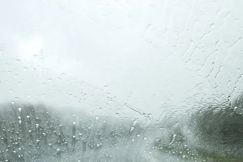 Driving with rain Stock Photos