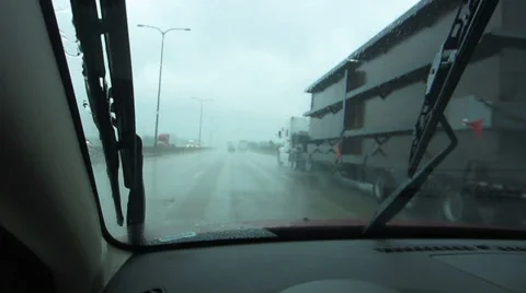 Driving in the Rain POV Vidéo 39207212