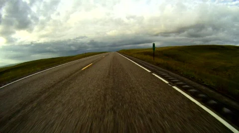 Driving into rain storm Video stock 503317
