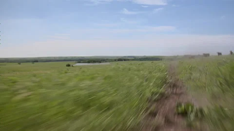 Driving ranch dirt road Stock Footage 34622404