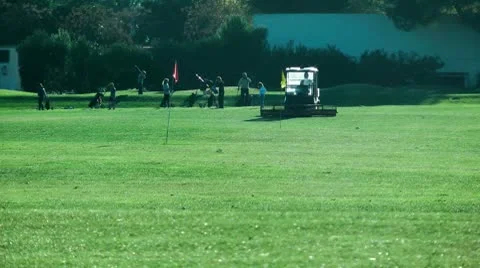 Driving Range Stock Footage 10606741