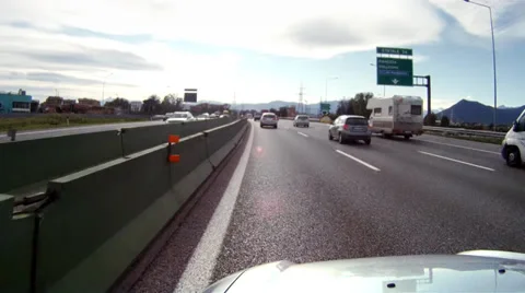 Driving on ringway Stock Footage 33403962