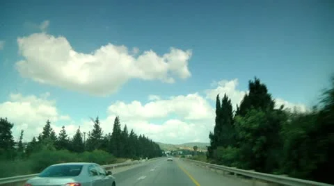 Driving on the Road 4 Stock Footage 10918624