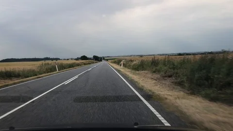 Driving on the Road 4K Trip Cloudy Adventure Travel Stock Footage 115580985