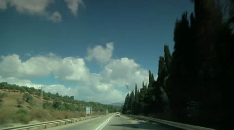 Driving on the Road 5 Stock Footage 10918634