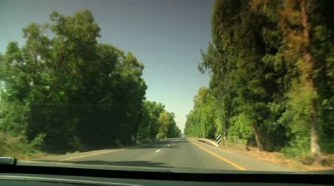 Driving on the Road 7 Stock Footage 10918692