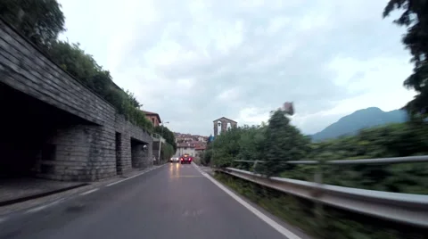 Driving on the road Stock Footage 61574863