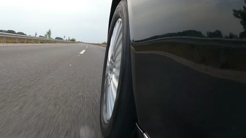 Driving on a Road Stock Footage 140634610