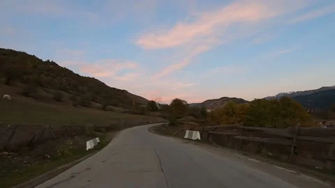 Driving on the road in Georgia Video stock 150240313