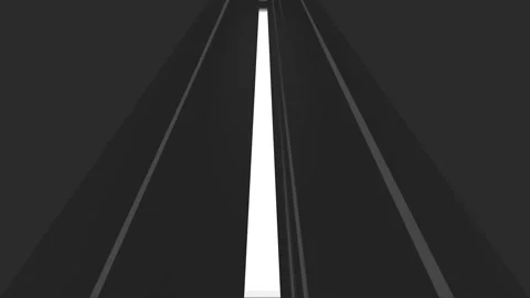Driving road in night speed animation isolated on black background Stock Footage 337839176