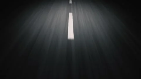 Driving Road In The Night Speed Loop Stock Footage 334797901