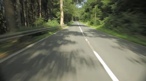 Driving on Road Rear View Stock Footage 47826550
