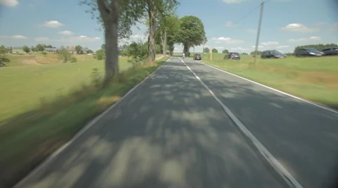 Driving on Road Rear View Stock Footage 47826565