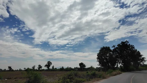 Driving on the road in rural. Stock Footage 284354174