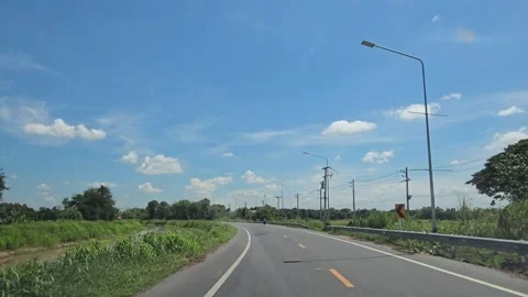 Driving on the road in rural. 動画素材 340240121