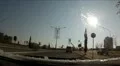 Driving on the road with snow on the windshield HD Footage