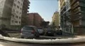 Driving on the road with snow on the windshield HD Footage