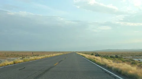 Driving road sunset Video stock 53284819