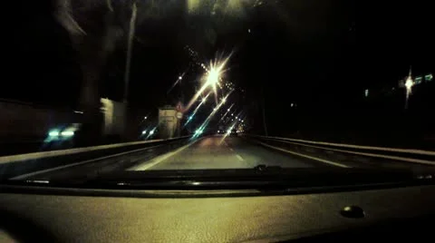 Driving on the road with train at right side Stock Footage 10753823