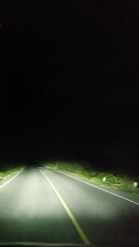 Driving in rural at night Stock Footage 336654104