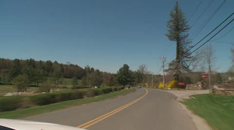 Driving rural road Stock Footage 34620118