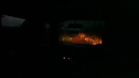 Driving rural Uganda at night tight Vídeos de archivo 50231663
