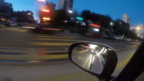 Driving in rush hour traffic Stock Footage 108565144