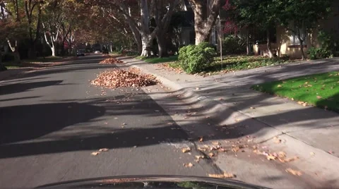 Driving Sacramento Suburbs Stock Footage 44162888