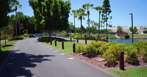 Driving to Sanctuary Cove Stock Footage 72610456
