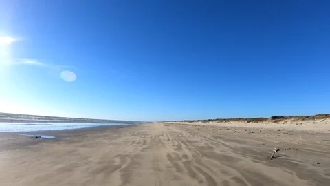 Driving sandy beach Padre Island Texas POV HD Stock Footage 102433264