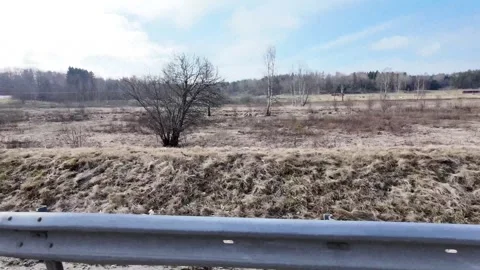 A driving scene recorded from a moving car in central Sweden. Stock Footage 331541284